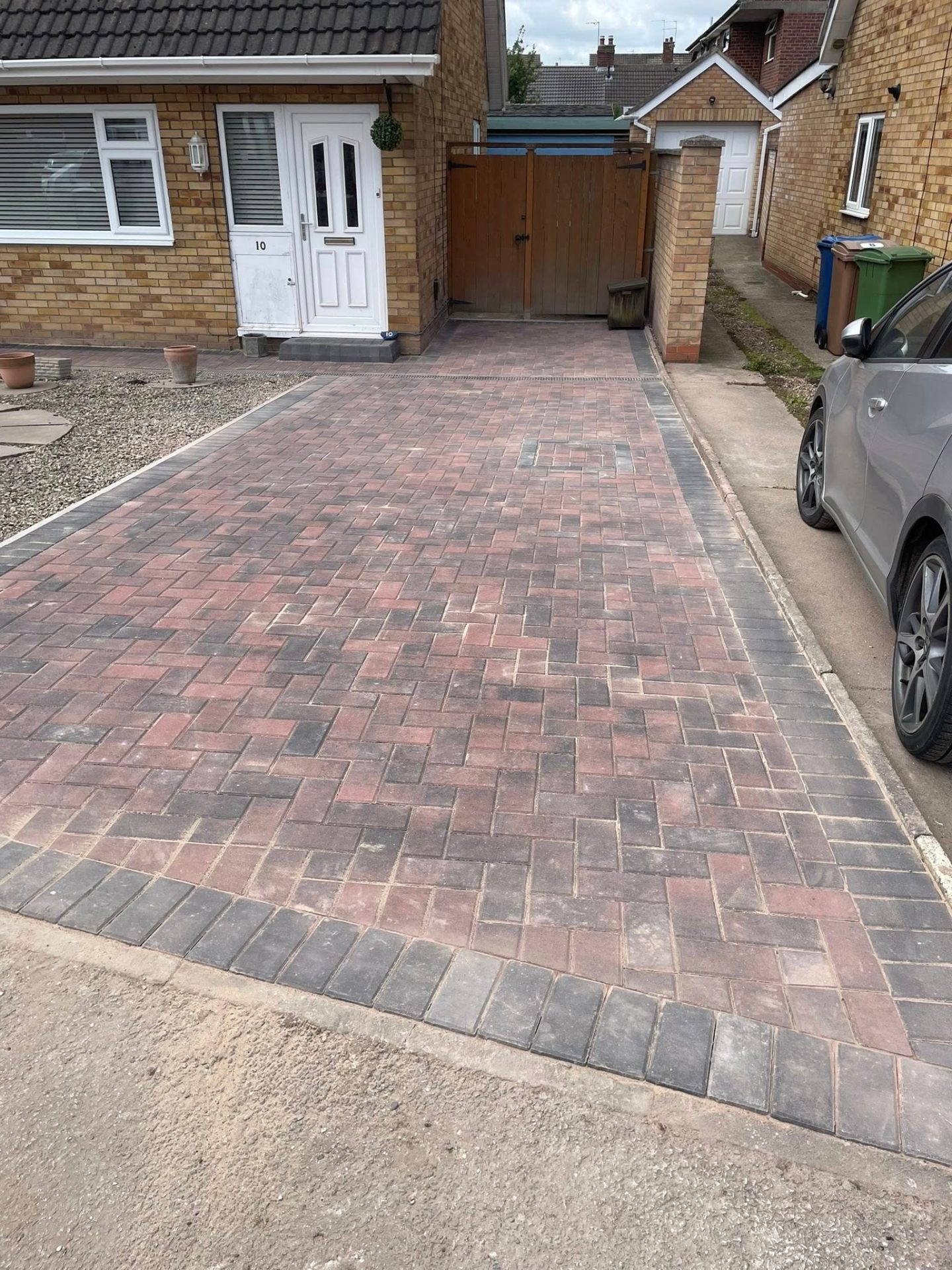 Block paving driveway — after